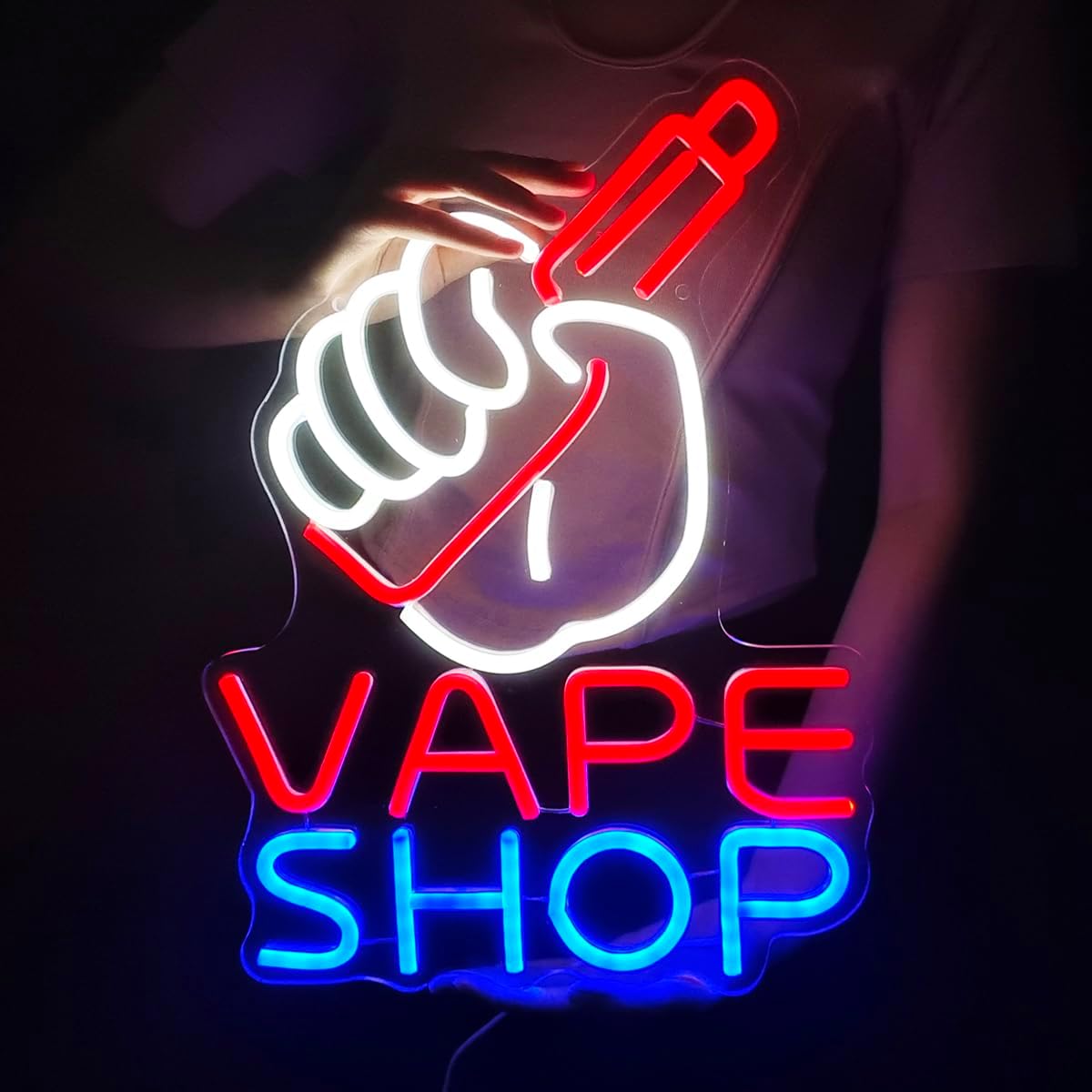 Vaping Shop - Vape shop sinal de néon para