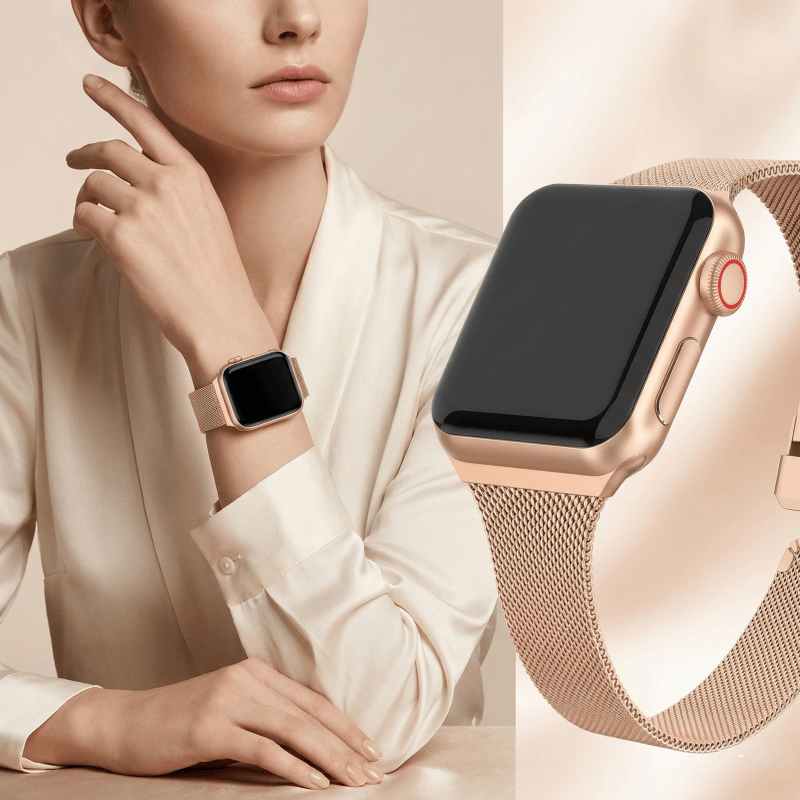 Mesh Coil Strip - Pulseira Milanese para Apple Watch 44mm