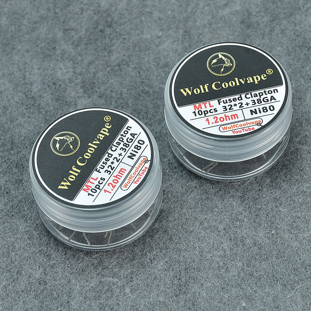 Vape Coil Replacement - Wolfcoolvape-fio de aquecimento pré-construído, bobina vape,
