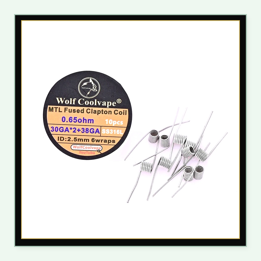 10pcs Wolfcoolvape MTL Fused C - Vape Coil Replacement avaliação e preço