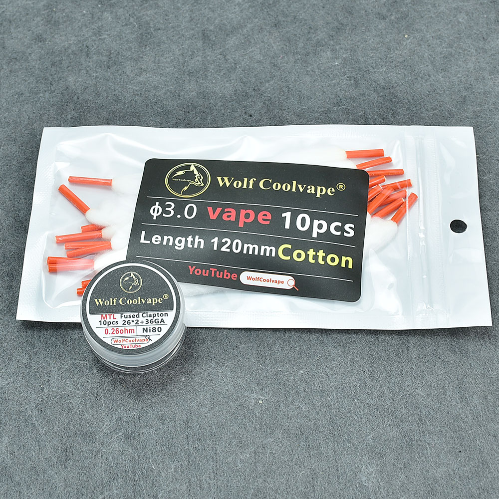 Wolfcoolvape-fio de aqueciment - Vape Coil Replacement avaliação e preço