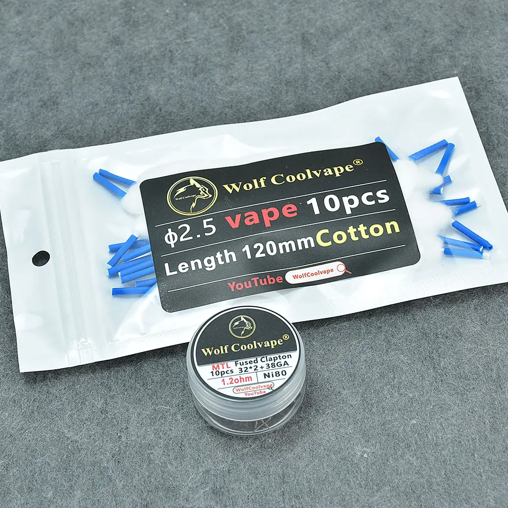 Wolfcoolvape NI80 Bobina de Va - Vape Coil Replacement avaliação e preço